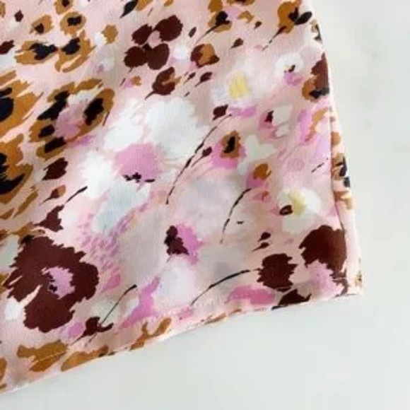 Paige Floral & Leopard Print Silk Top, NWT! - Picture 10 of 17